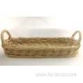 Rattan Wrapped Glass Storage Jar Set